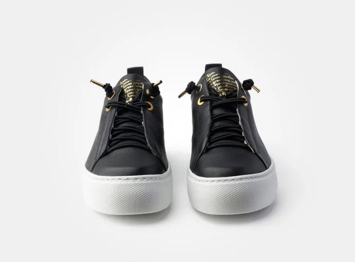 Paul Green black platform sneakers