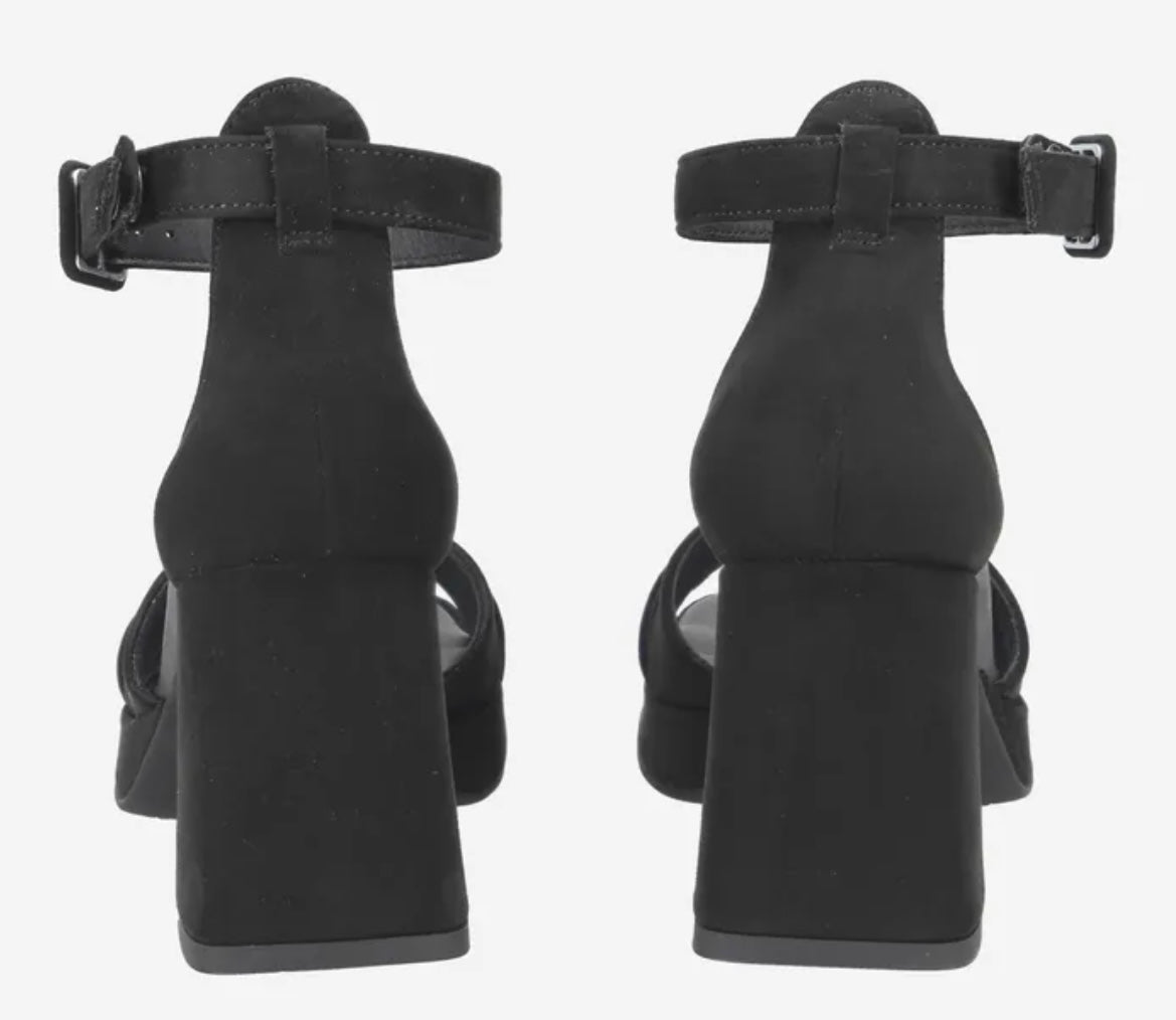 Paul Green black suede sandals