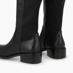 Lodi black knee high boots
