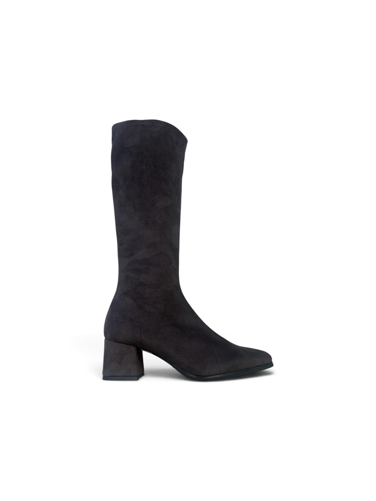 Miss Elastic mushroom brown suede knee high boots M4A