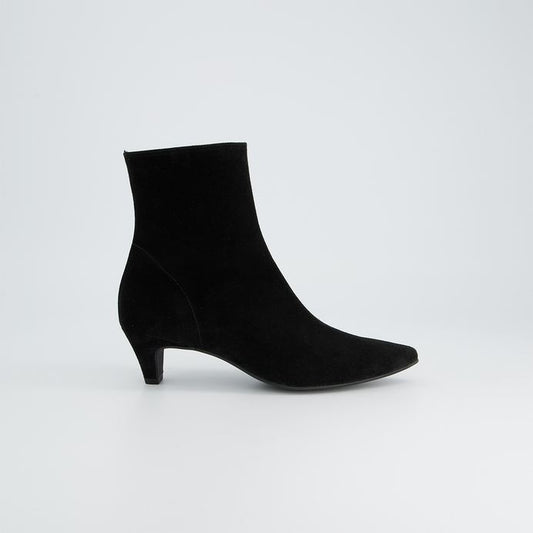 Paul Green black suede ankle boots
