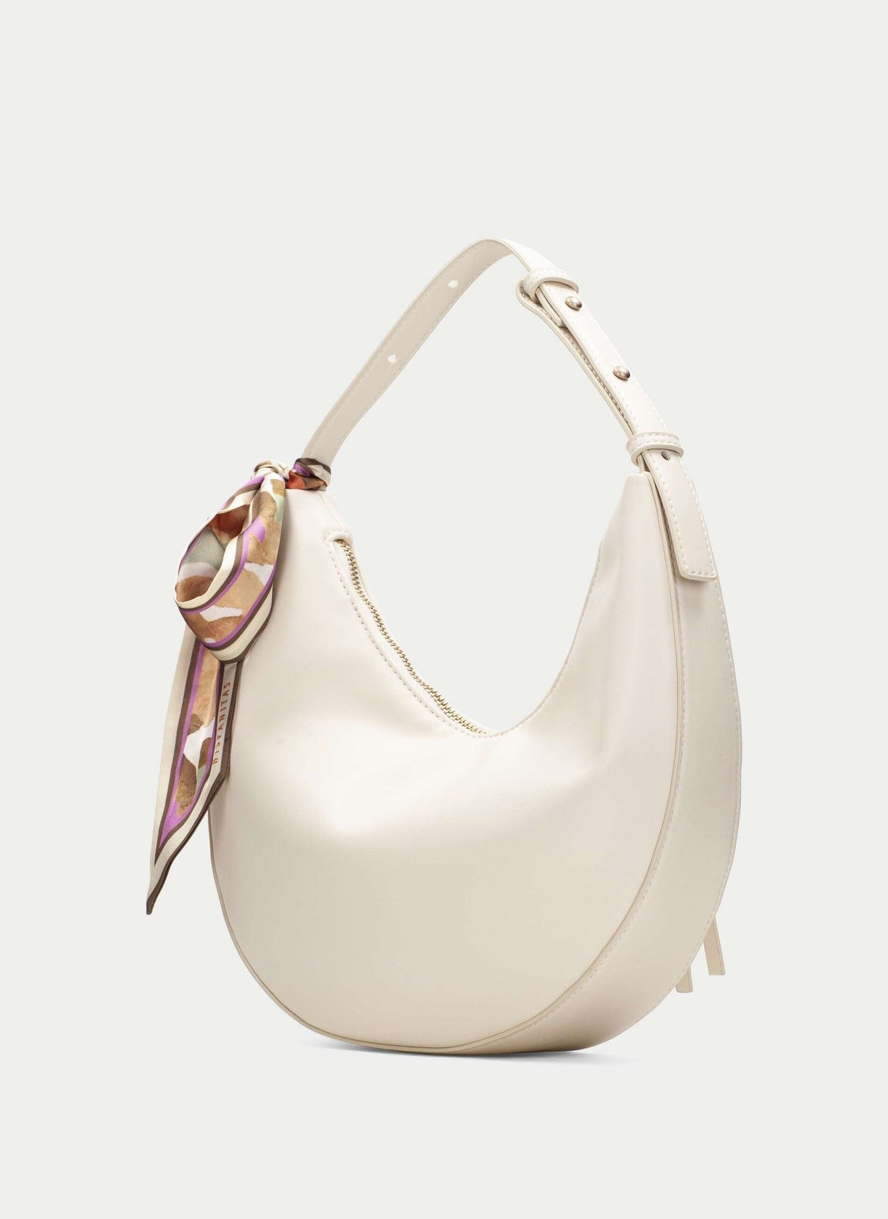 Hispanitas cream leather shoulder bag