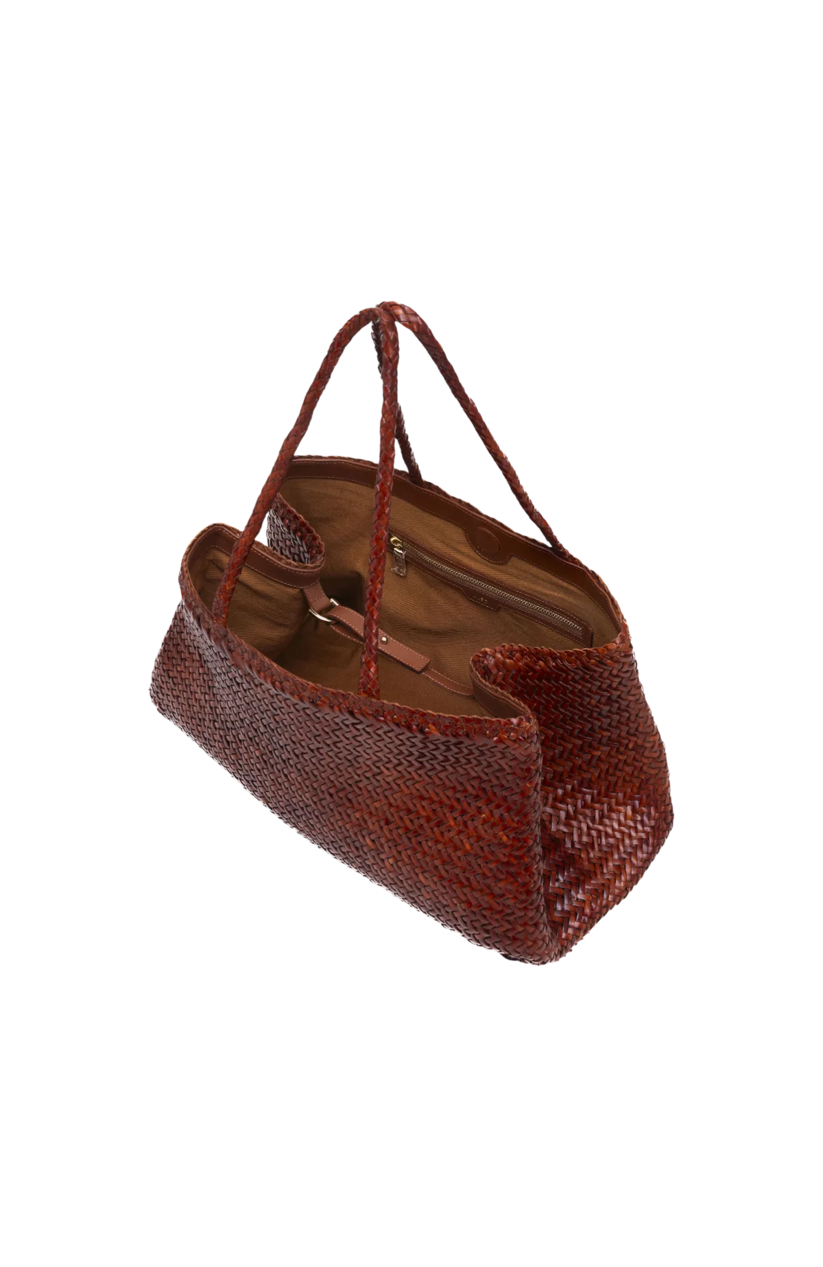 ALĒO toffee hand woven shopper - Melissakshoes