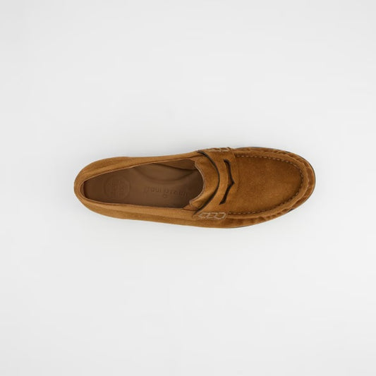 Paul green suede leather toffee loafer