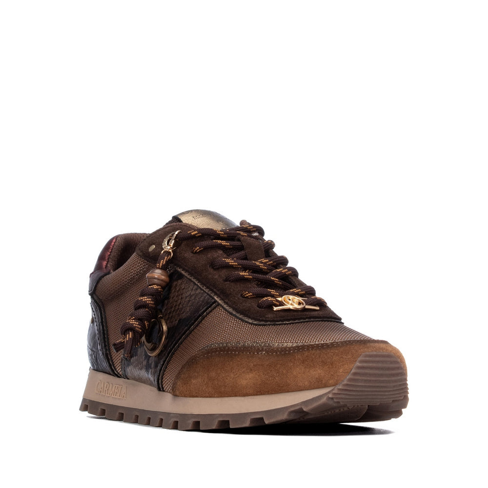 Carmela brown and tan sneaker