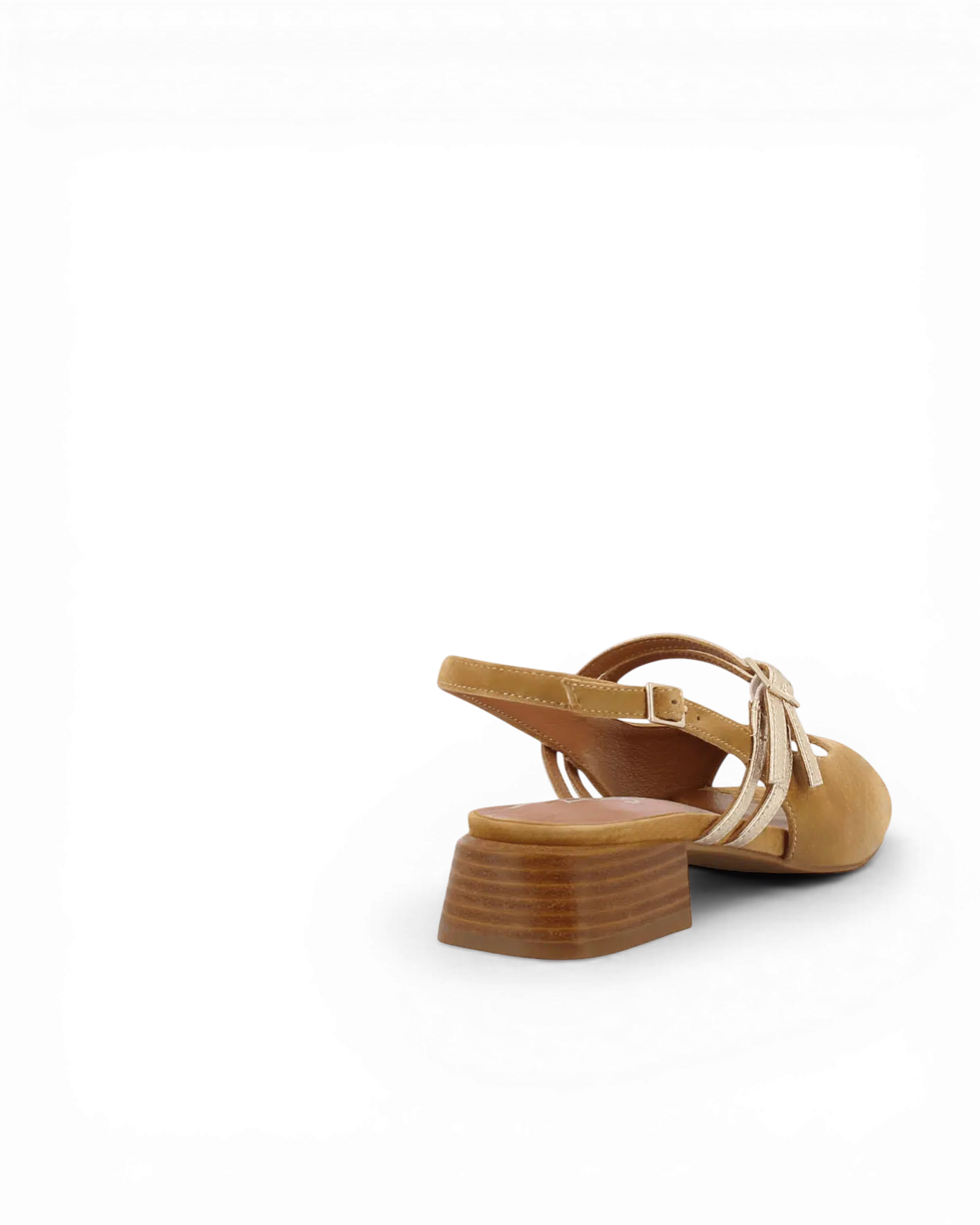 Adige tan and gold sandal - Melissakshoes