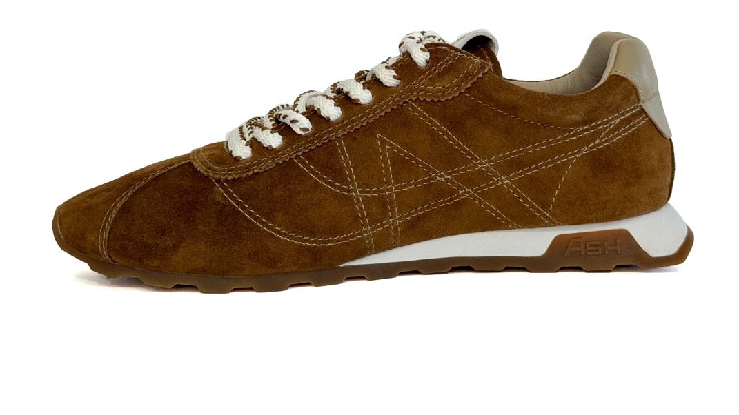 ASH Kill Bill tan suede leather retro sneakers