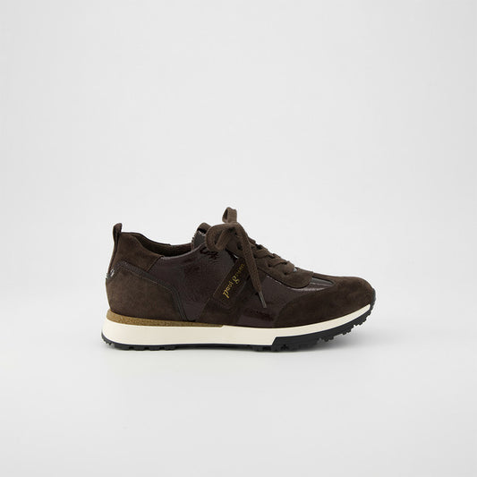 Paul Green brown suede and leather sneakers