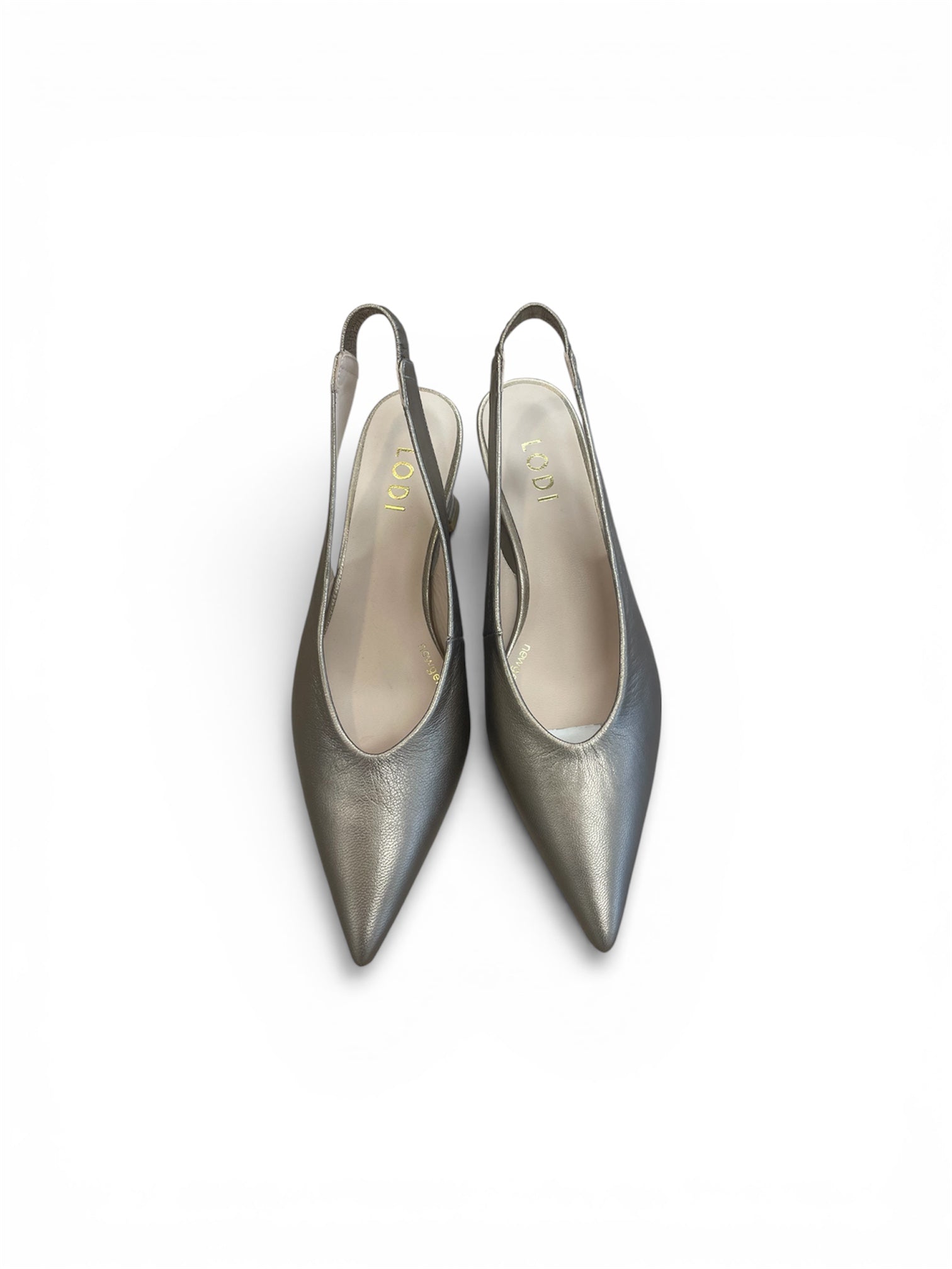 Lodi bronze leather slingbacks - Melissakshoes