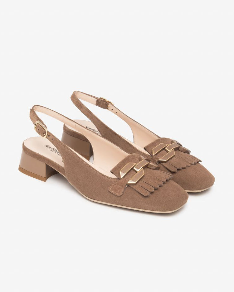 NeroGiardini brown suede slingbacks - Melissakshoes