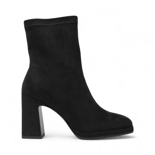Lodi black suede platform boots