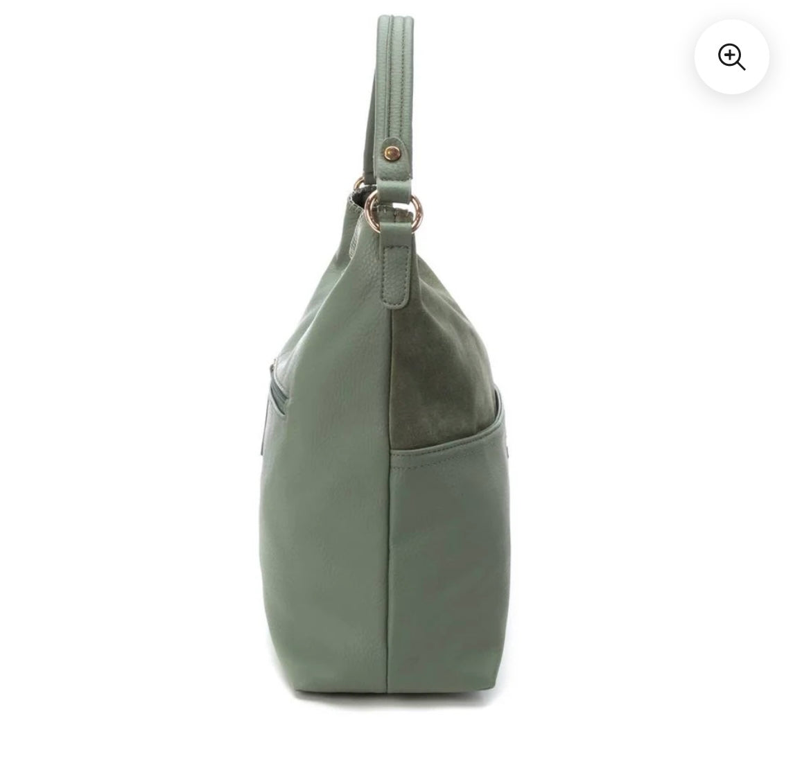 Carmela leather and suede shoulder bag