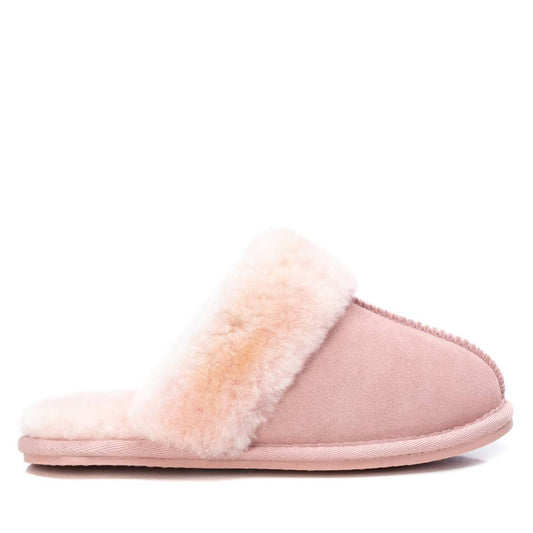 Carmela pink suede slippers