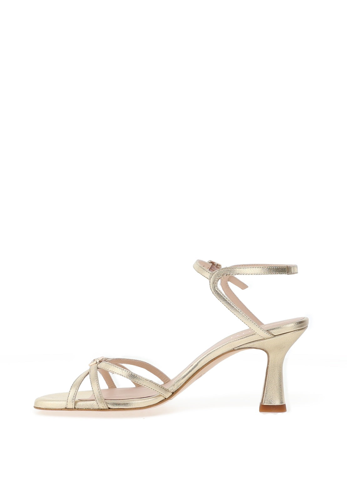 Lodi gold leather sandals - Melissakshoes