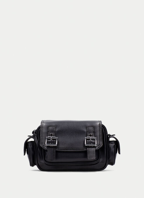 Hispanitas black leather crossbody bag