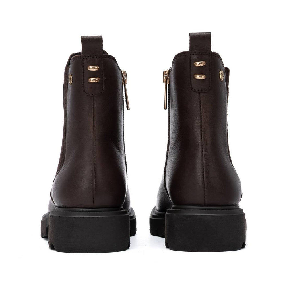 Carmela brown leather ankle boots