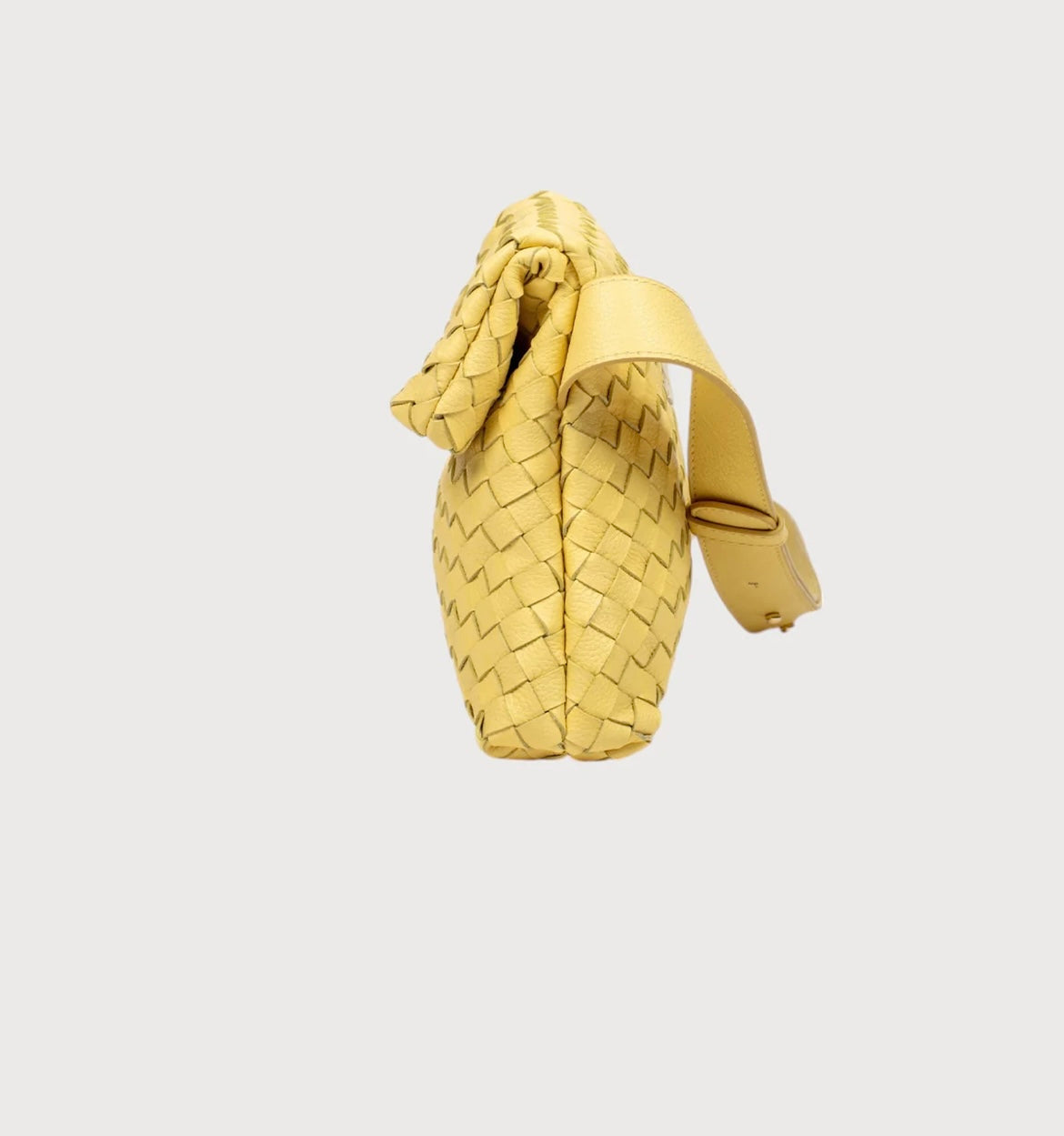 Alēo yellow leather crossbody handbag