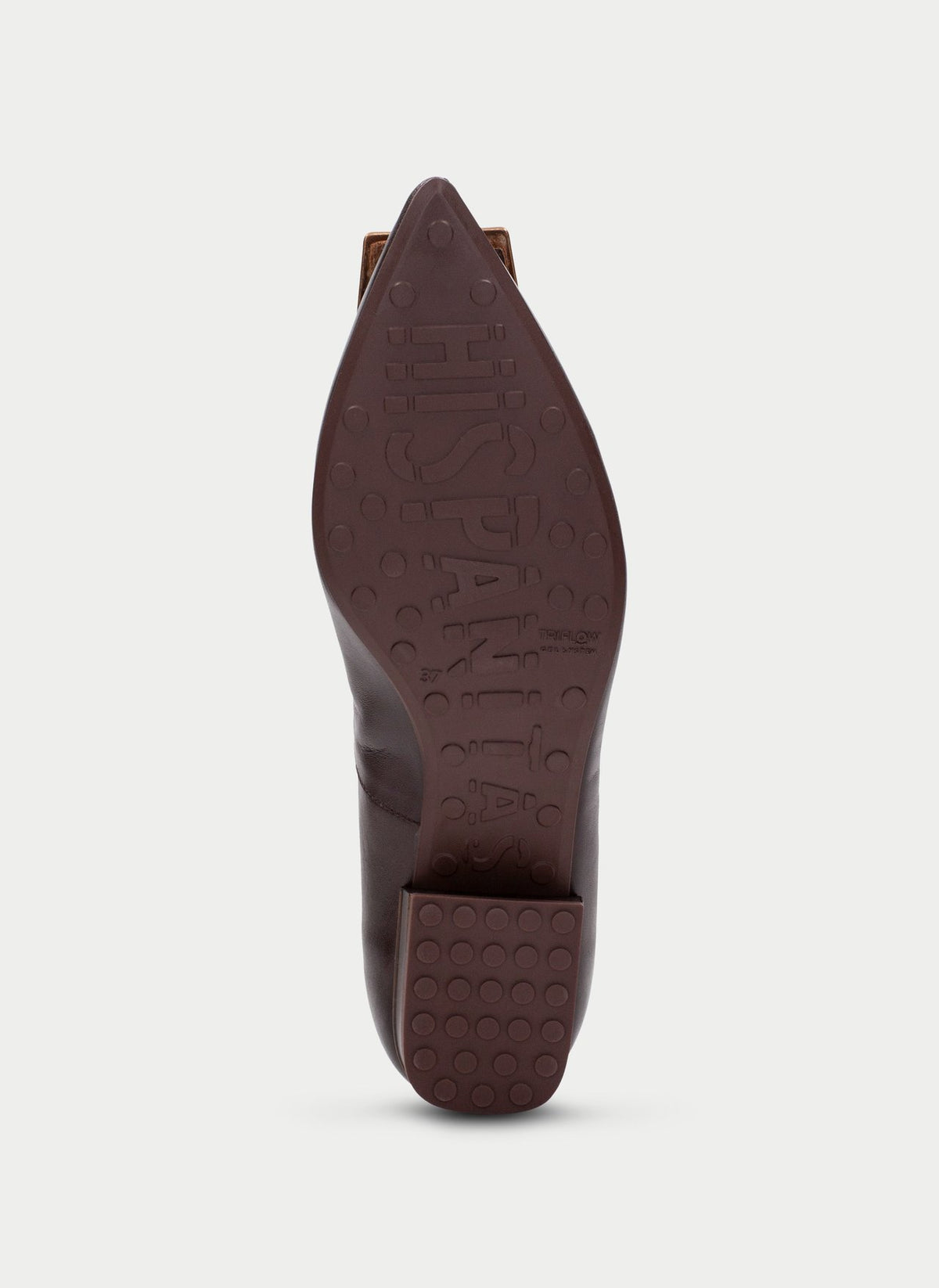 Hispanitas brown leather ballerina flats