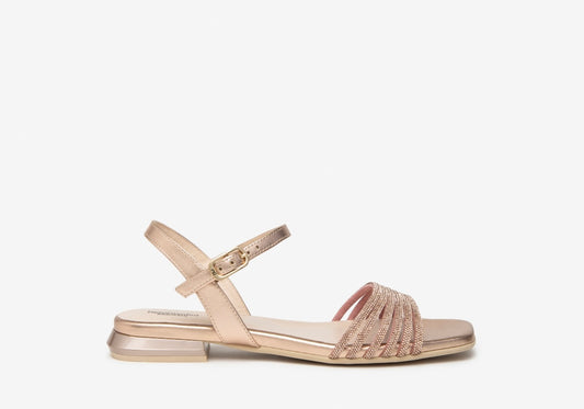 Nerogiardini rose gold sandals