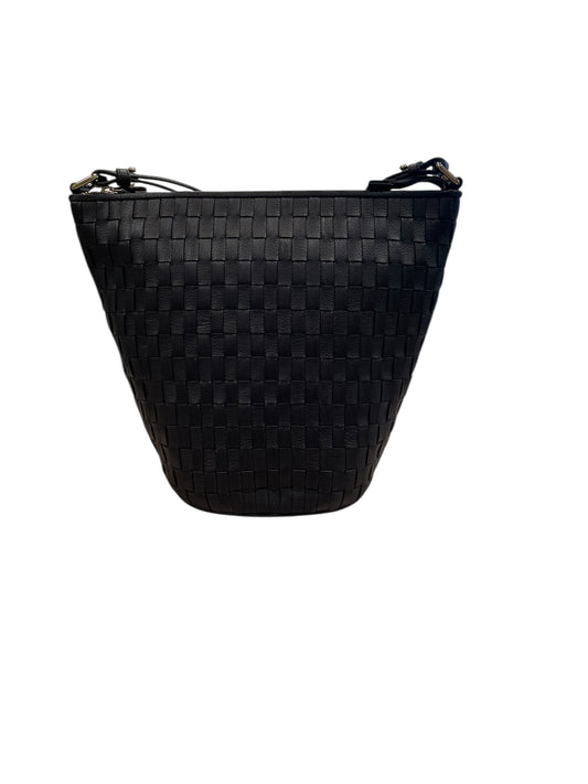 Alēo black leather shoulder bag