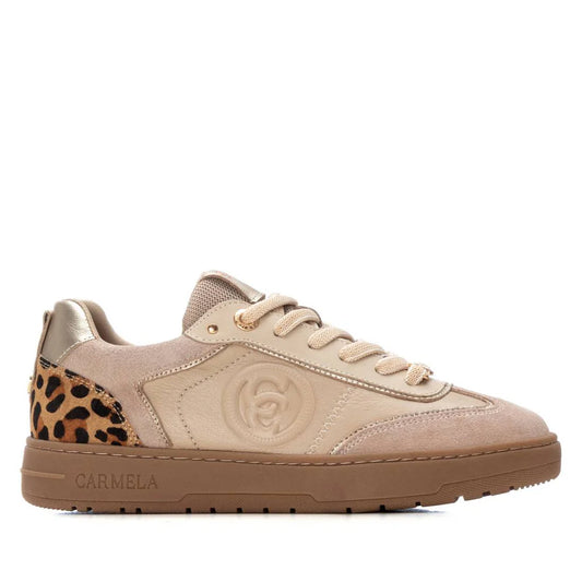 Carmela beige suede and leather sneakers