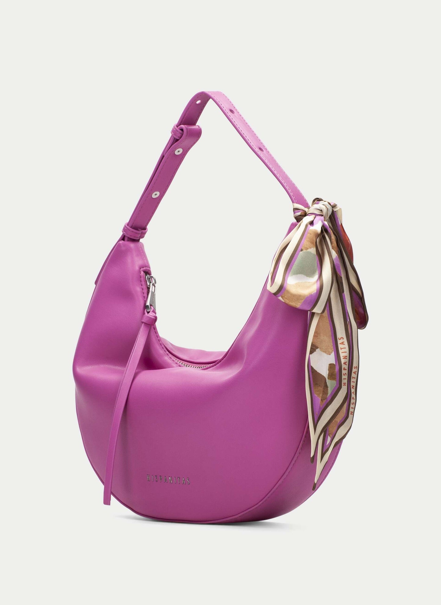 Hispanitas pink leather shoulder bag