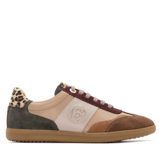 Carmela leather and suede sneaker