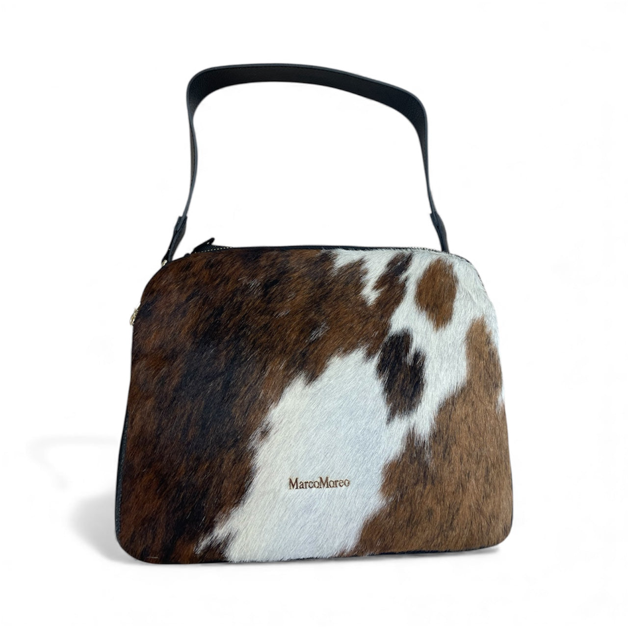 Marco Moreo cow print leather shoulder bag