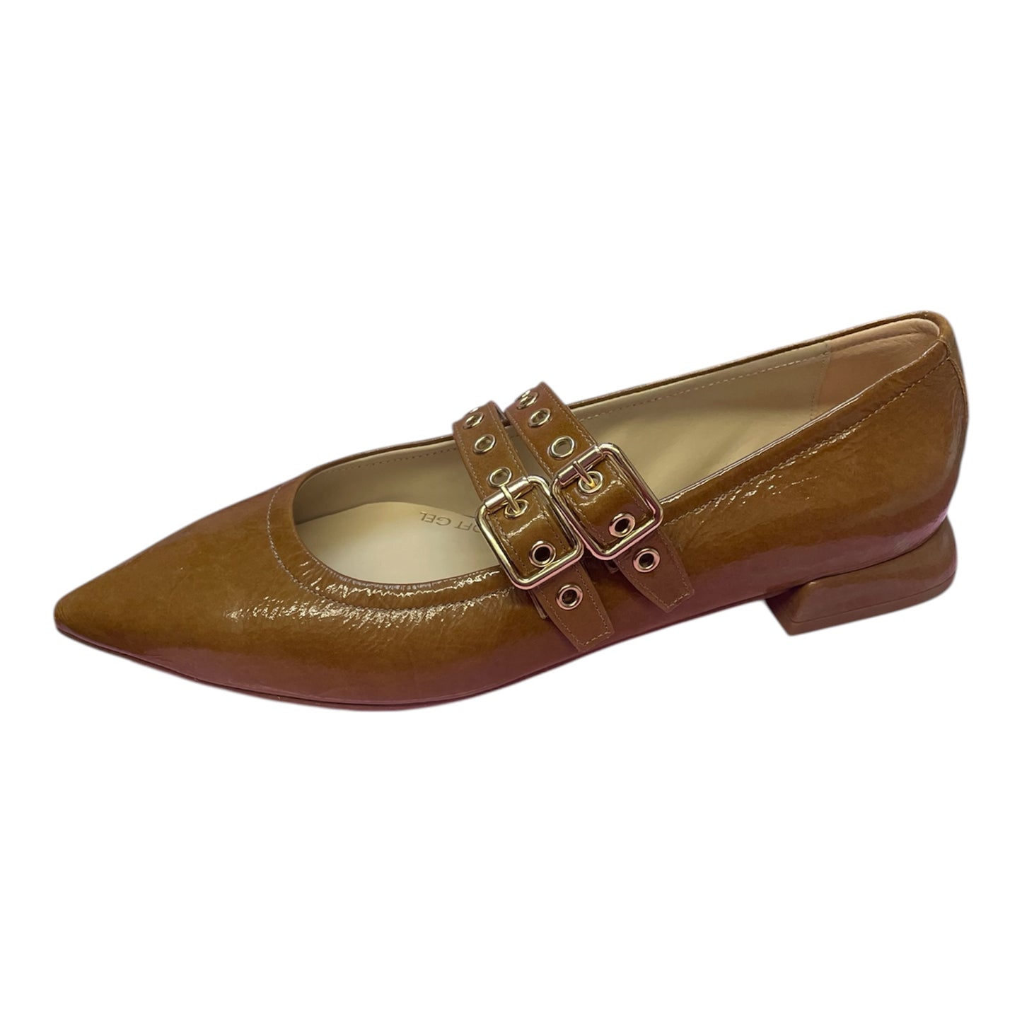 Marian camel patent leather Mary Jane shoes
