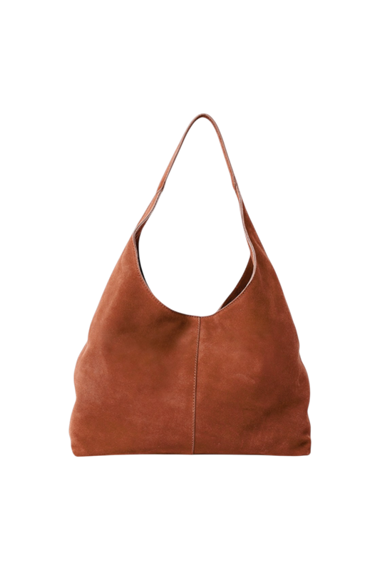 Alēo toffee suede hobo style shopper