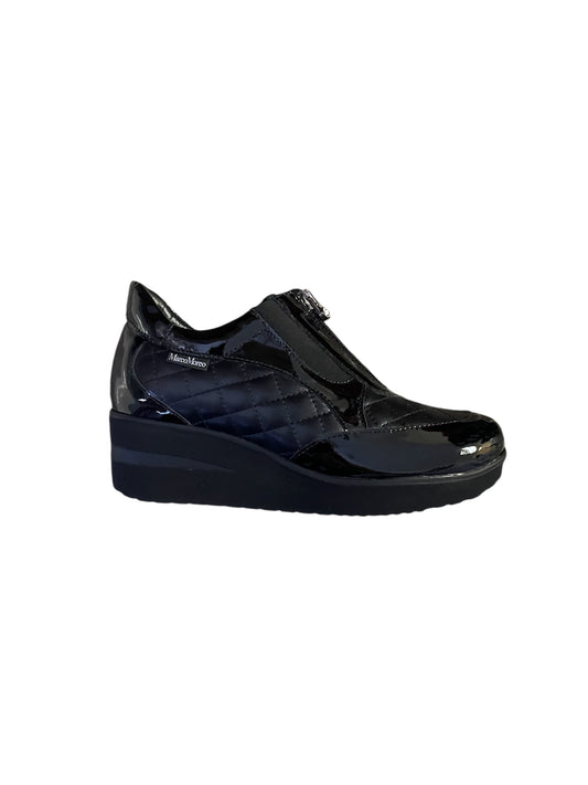 Marco Moreo patent leather wedge shoes