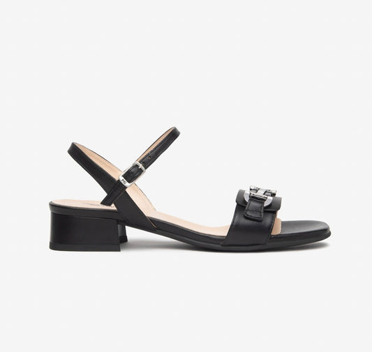 NeroGiardini black leather sandals