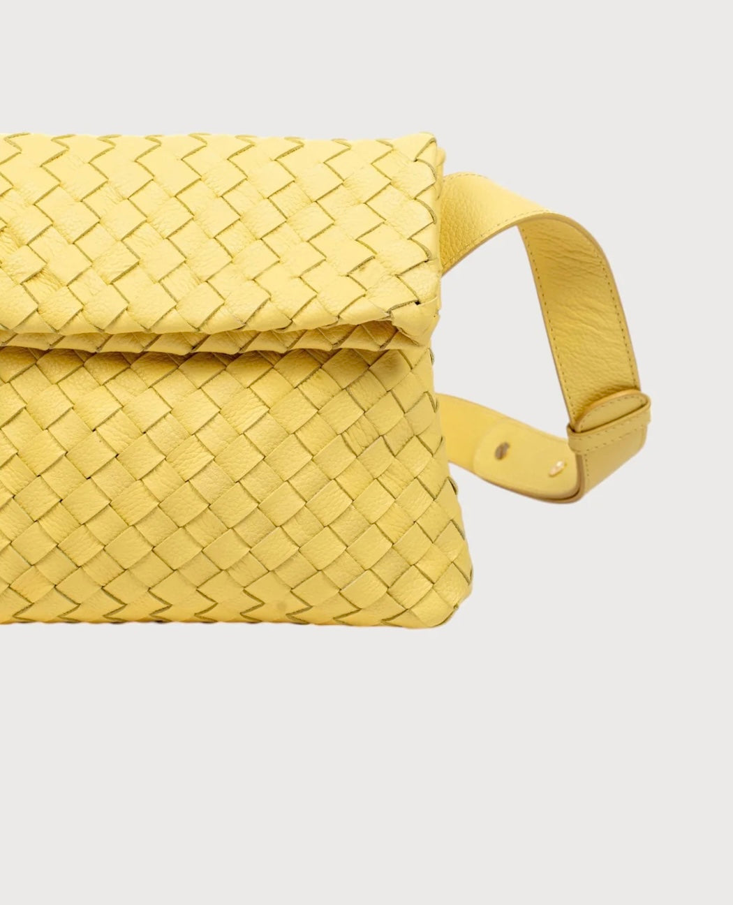 Alēo yellow leather crossbody handbag