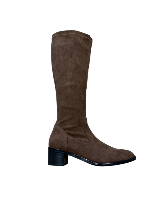 Adige brown suede knee high boots