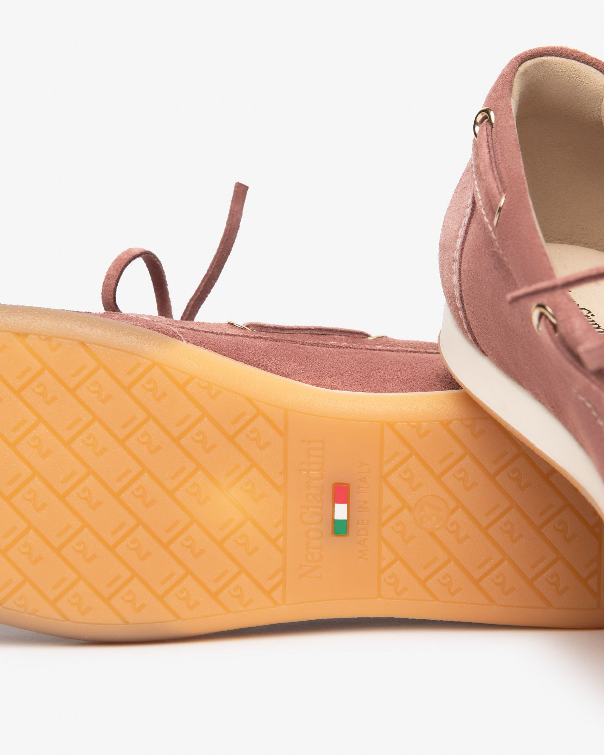 NeroGiardini dusty pink suede loafers - Melissakshoes