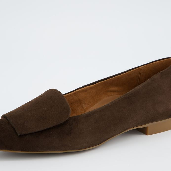 Paul Green brown suede ballerinas