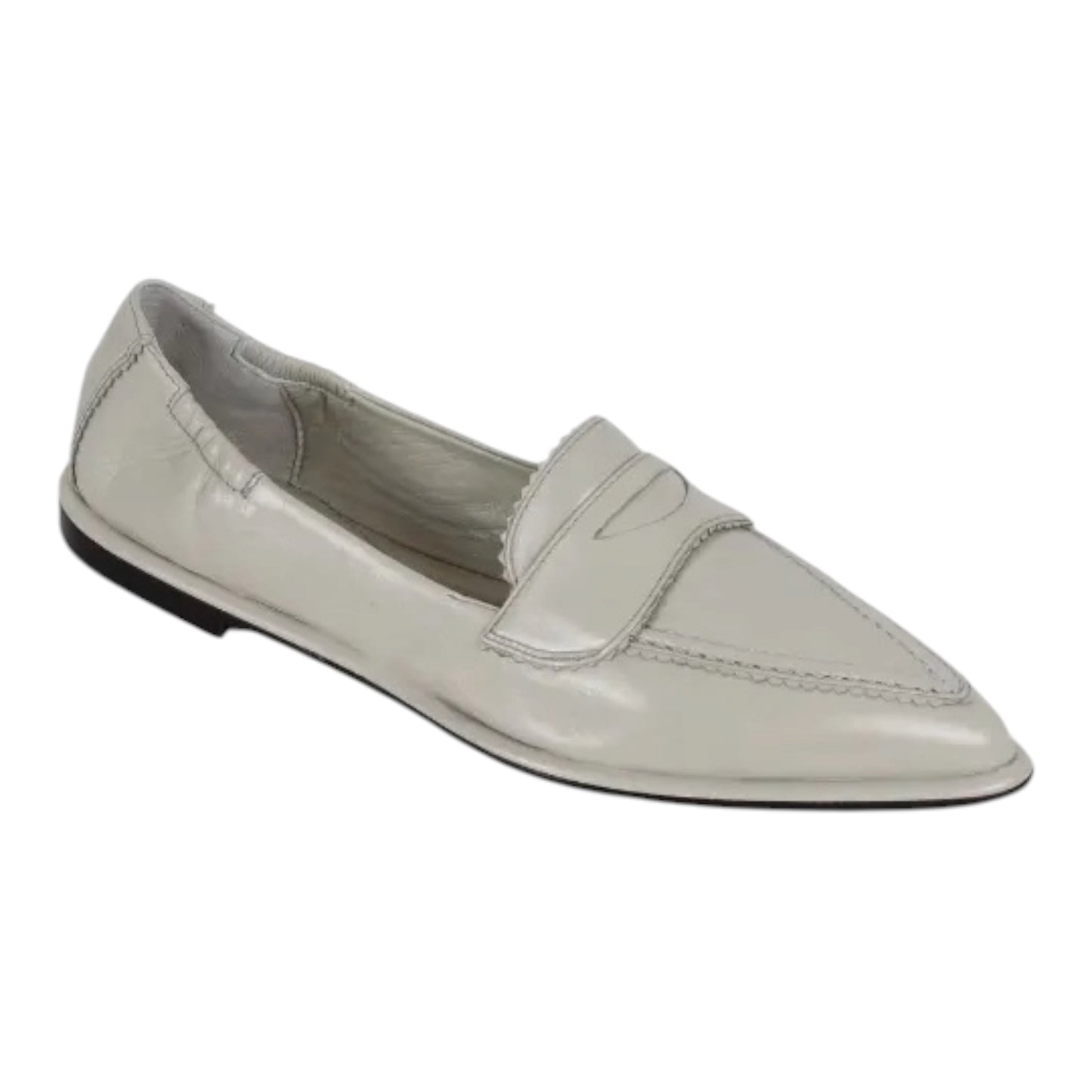 Pomme D’Or white leather loafers
