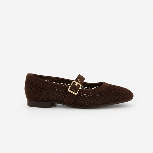 Paul Green brown suede leather  ballerinas