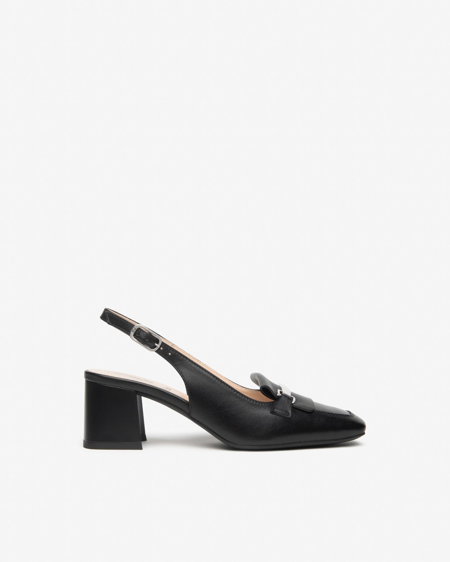 NeroGiardini black leather slingbacks - Melissakshoes