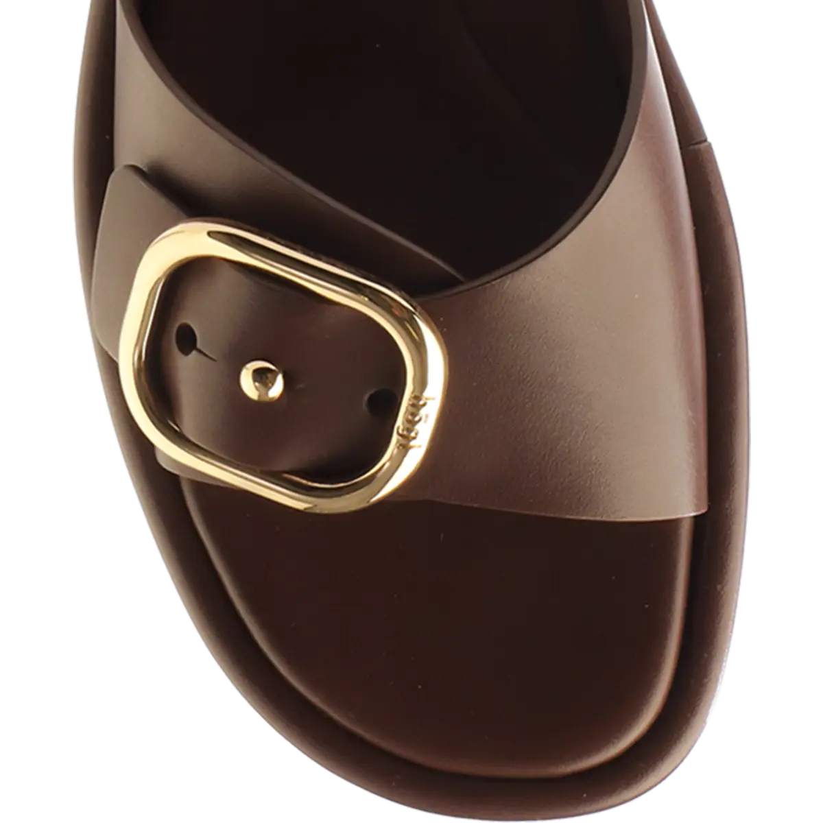 Hōgl brown leather slides - Melissakshoes