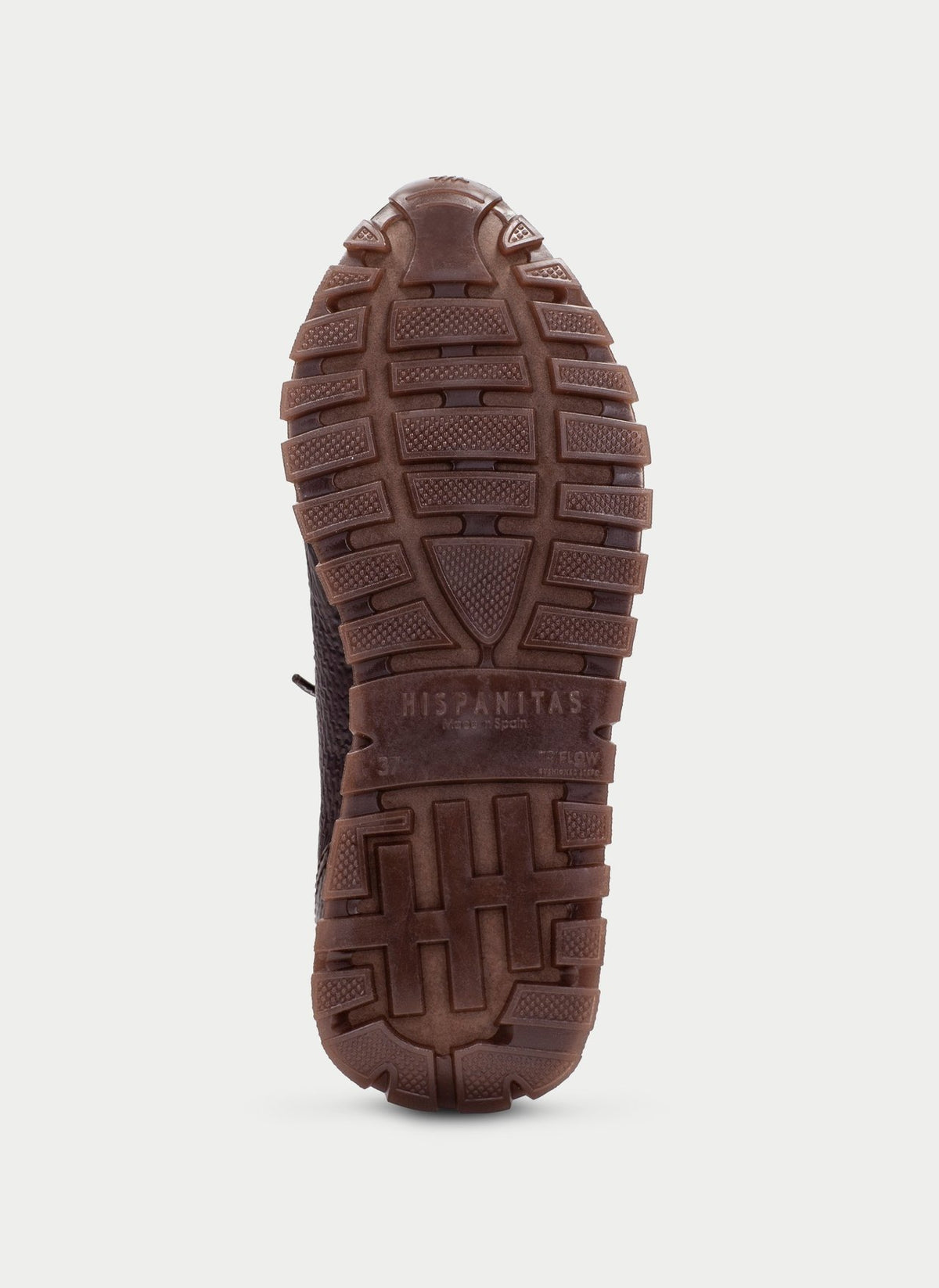 Hispanitas brown leather and suede sneakers