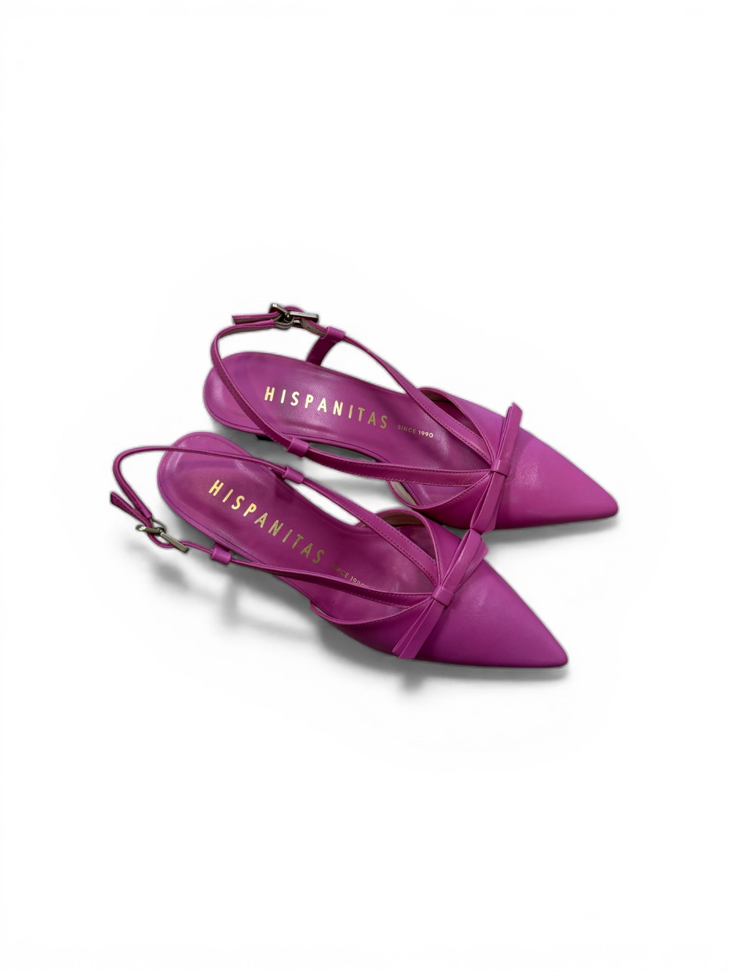 Hispanitas pink leather slingbacks