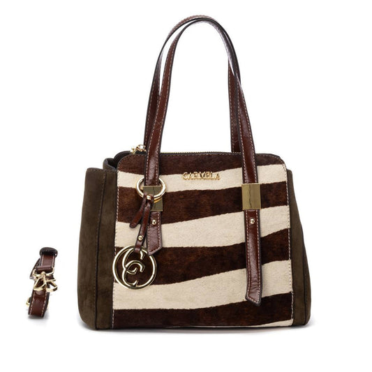 Carmela olive suede shoulder bag