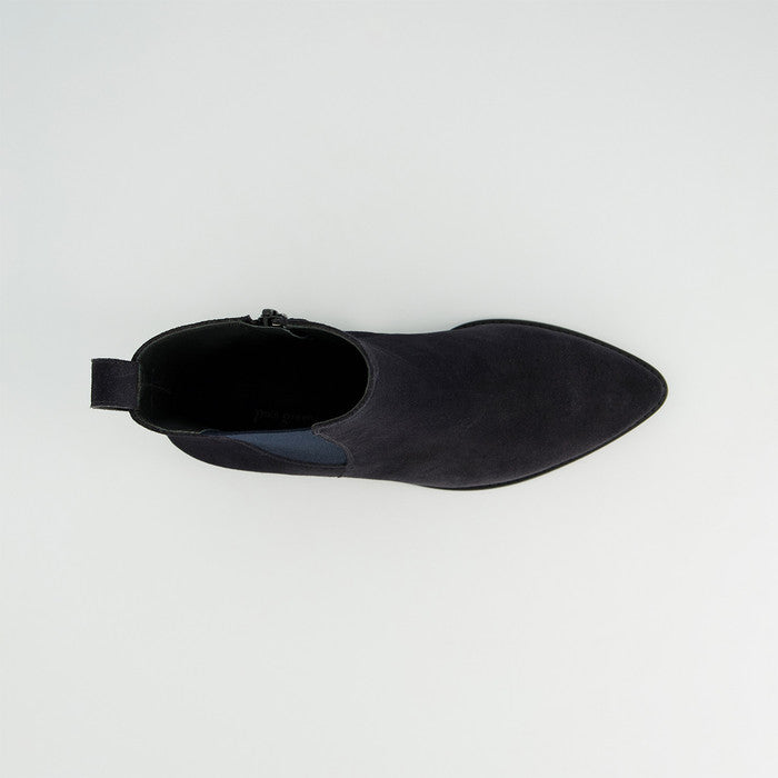 Paul Green navy suede Chelsea ankle boots