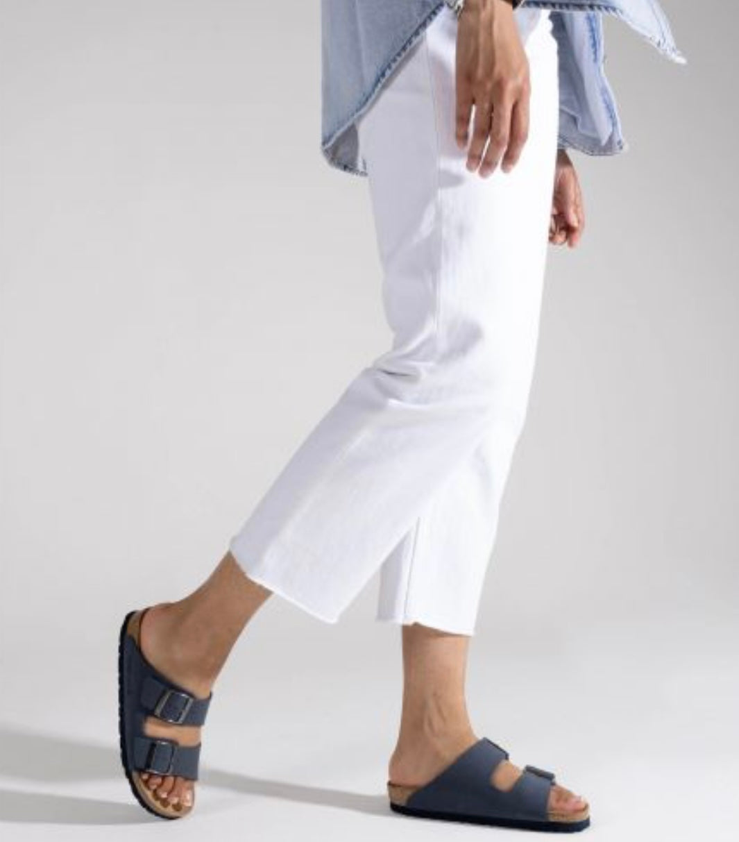 Rohde navy suede sandals
