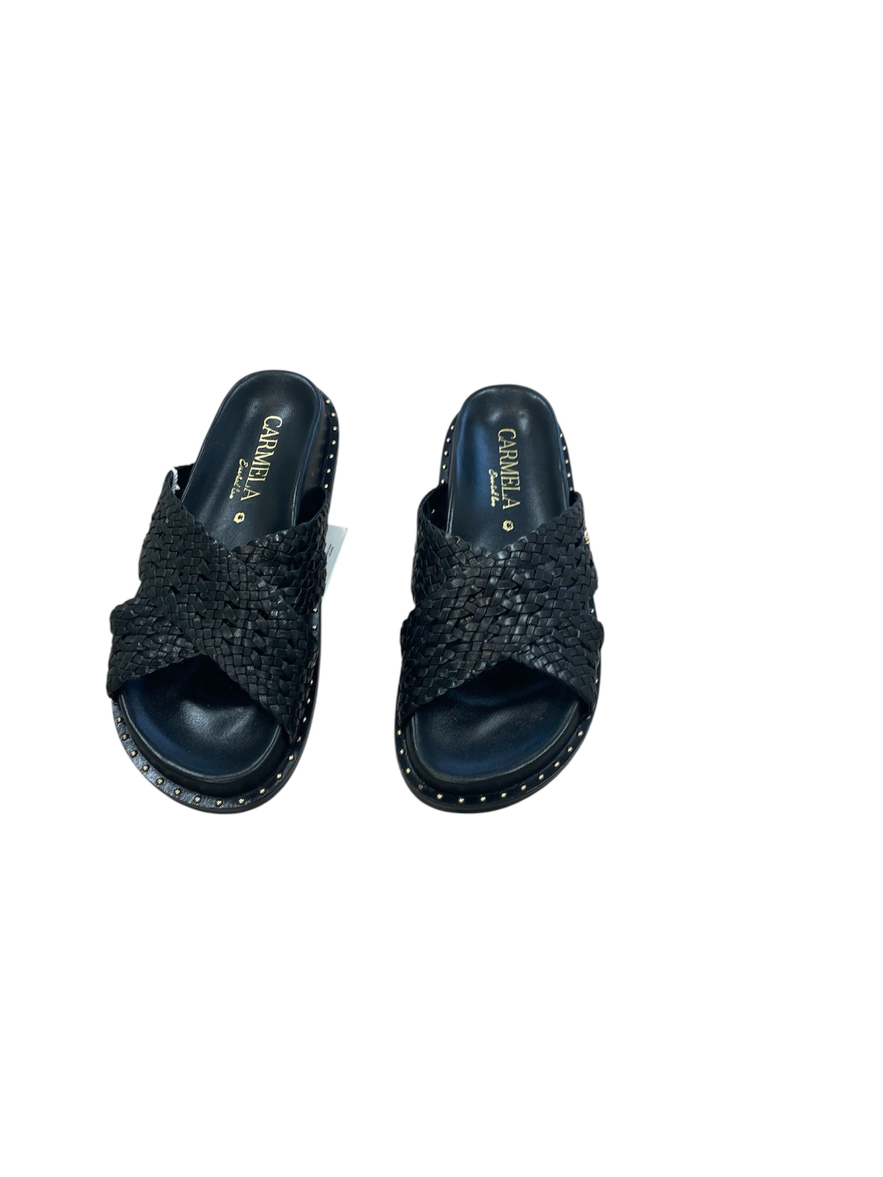 Carmela black leather mules - Melissakshoes