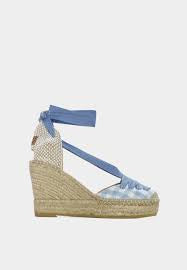 Vidoretta blue laced wedges