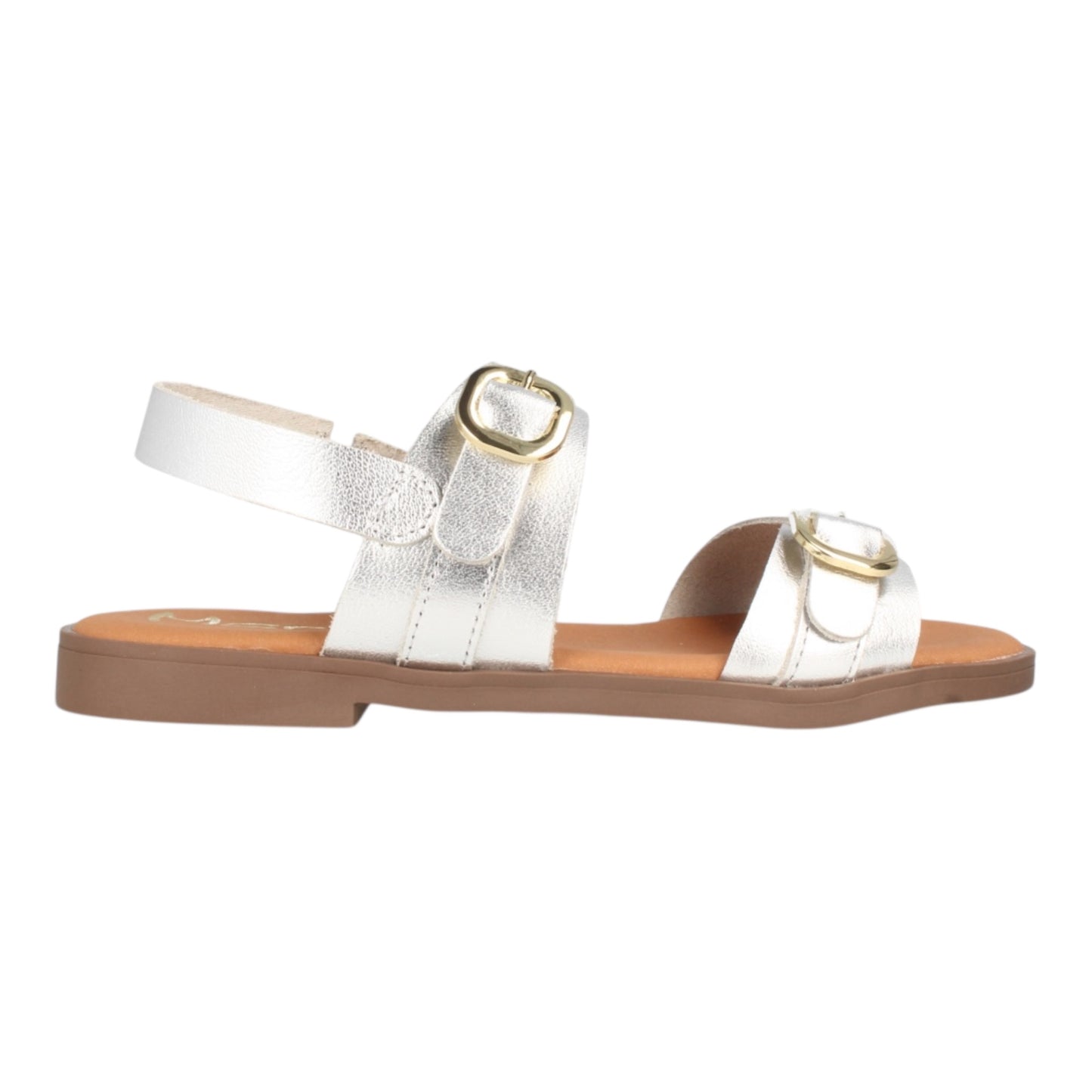 Marila silver leather sandals - Melissakshoes