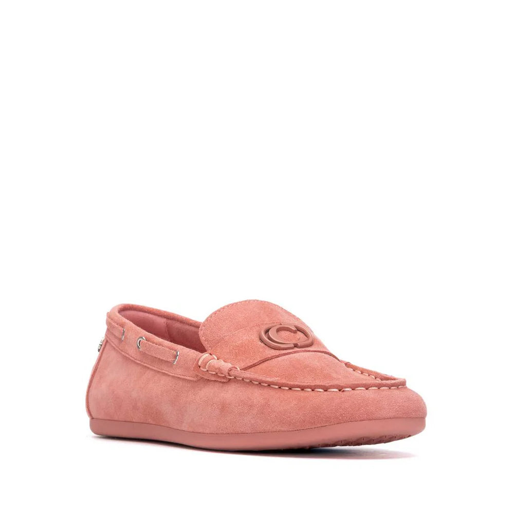 Carmela dusty pink suede loafers - Melissakshoes
