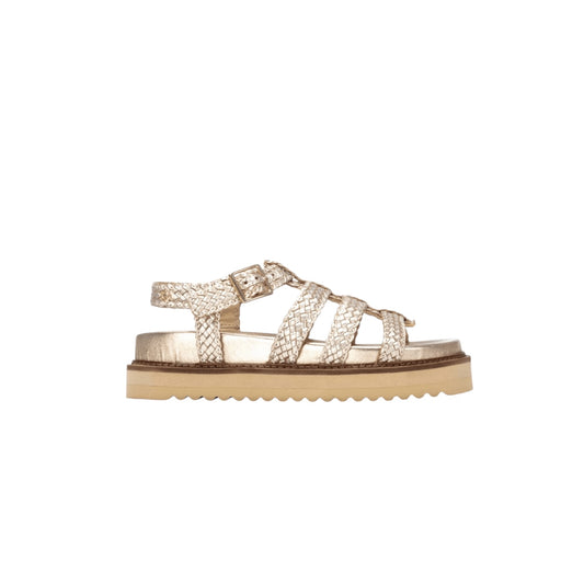 Carmela gold leather sandals